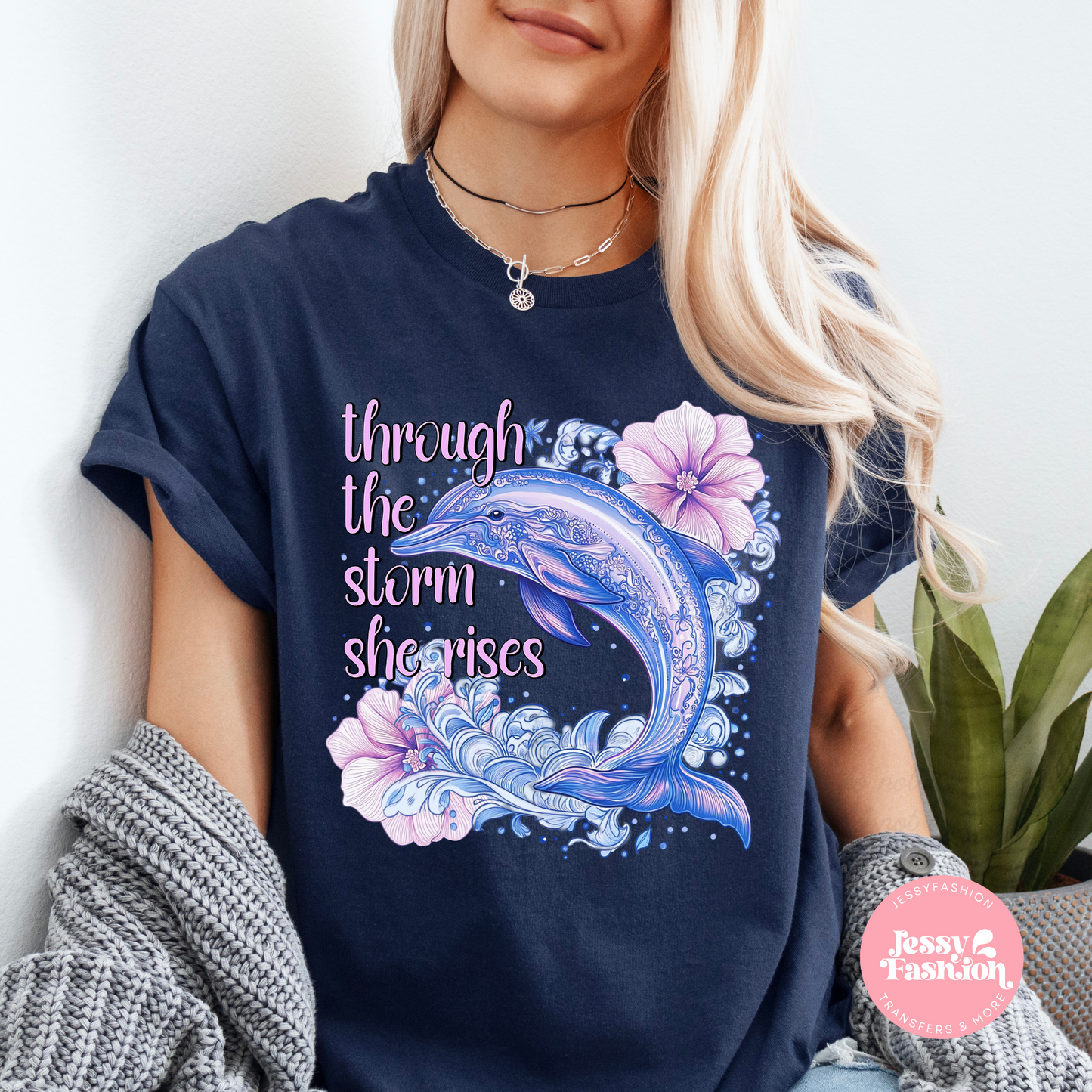 Through the storm she rises DTF Shirt Transfer