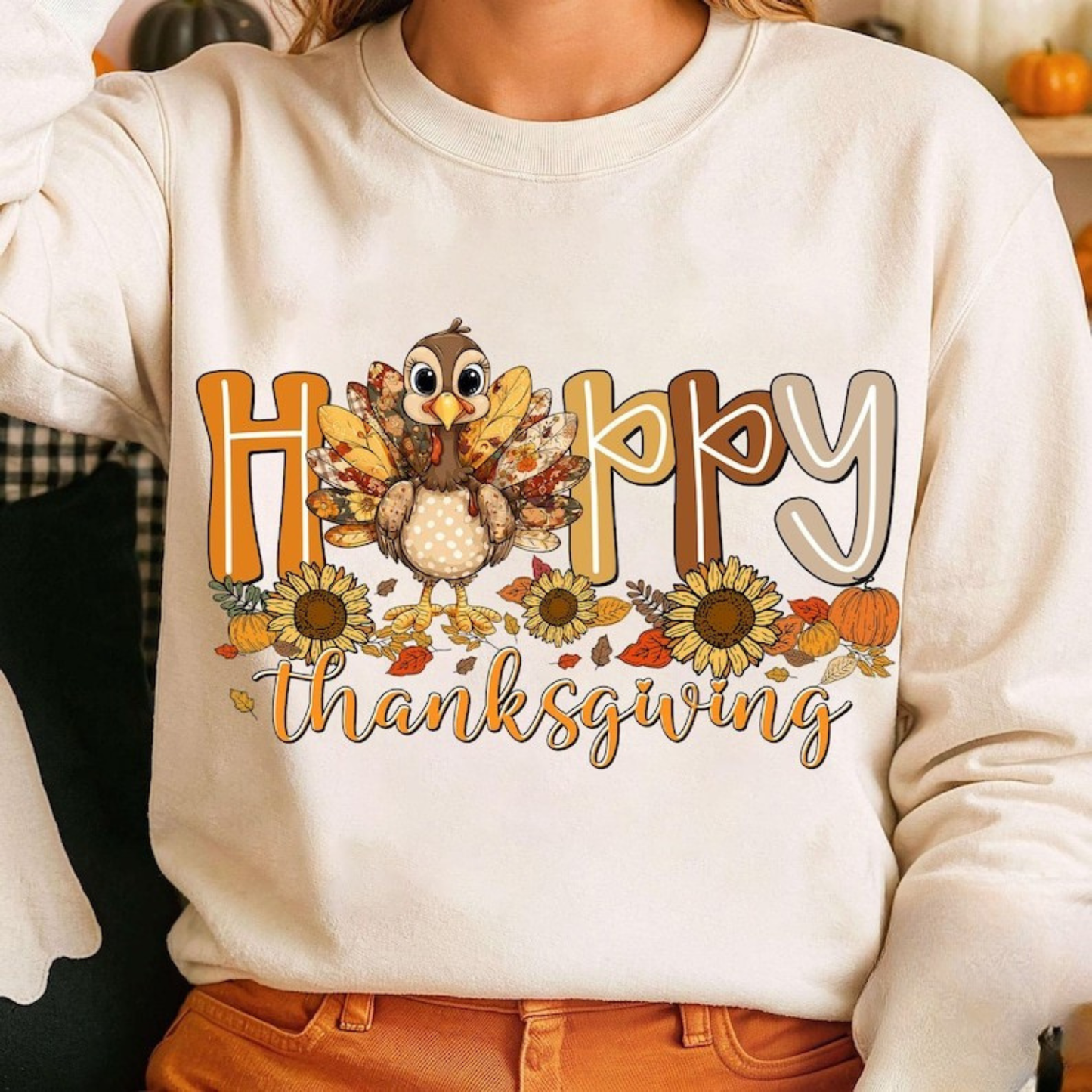 Happy Thanksgiving Dtf Shirt Transfer