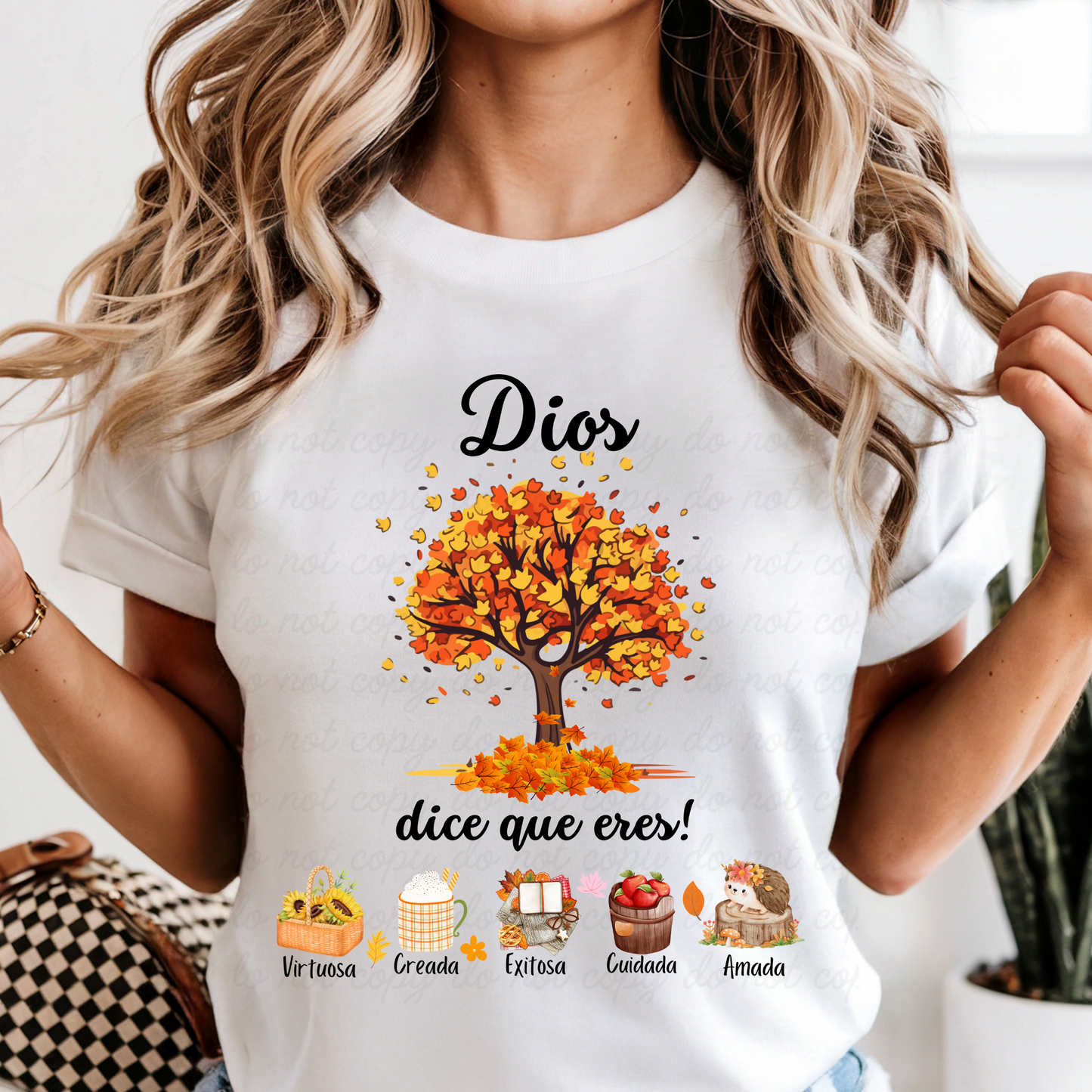 Árbol de otoño Dios dice que eres DTF Shirt Transfer