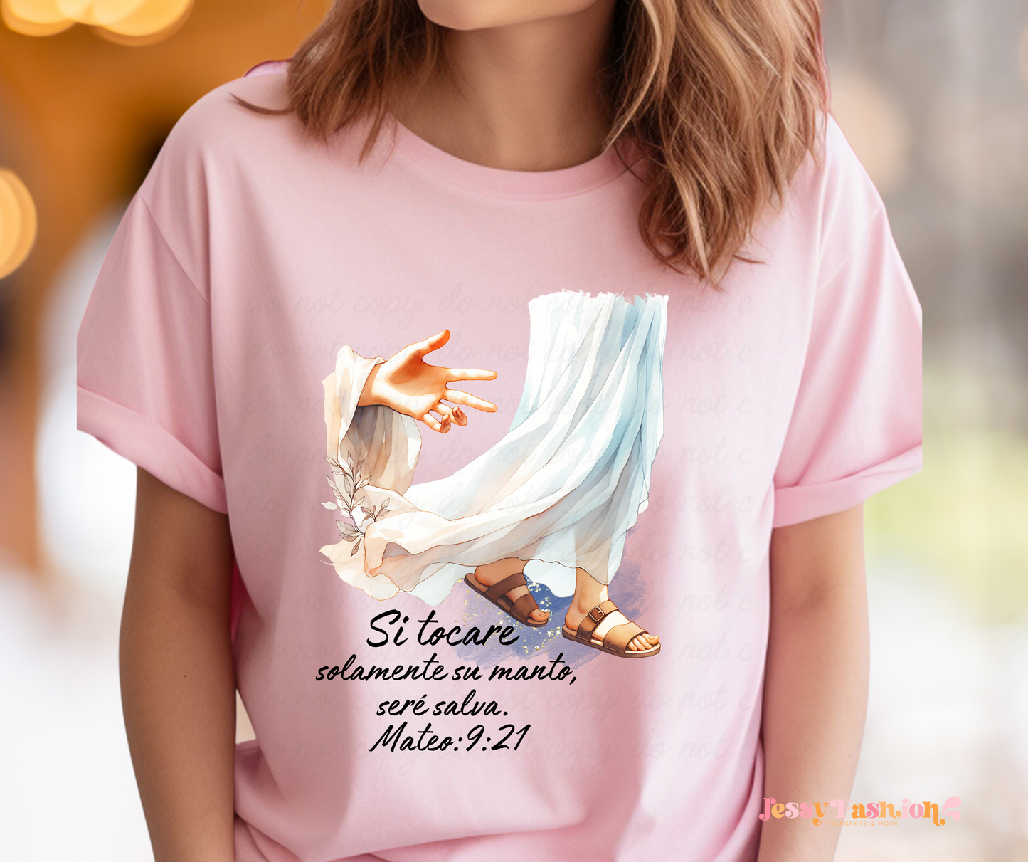 Si tocare solamente su manto DTF Shirt Transfer
