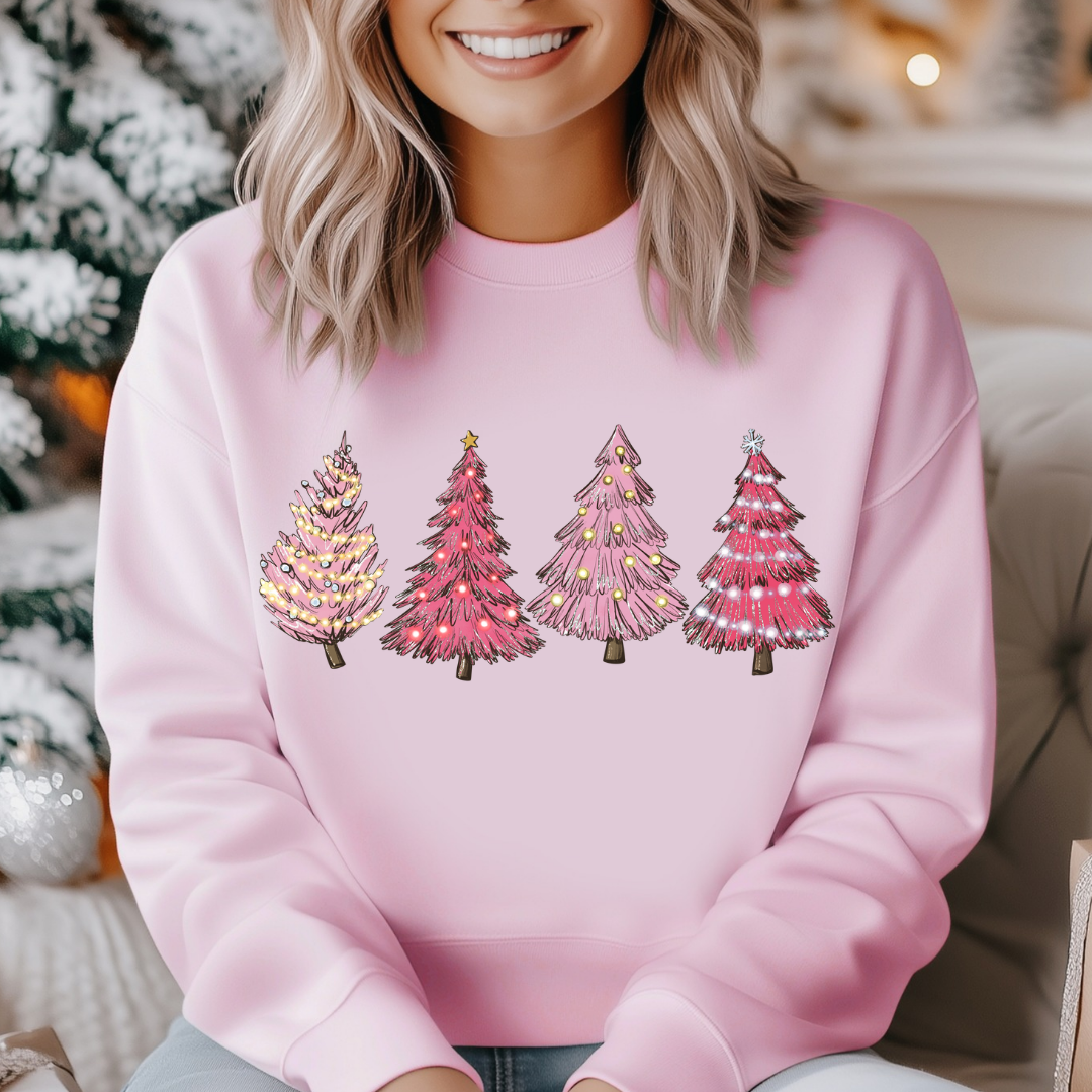 Pink Trees DTF Shirt transfer
