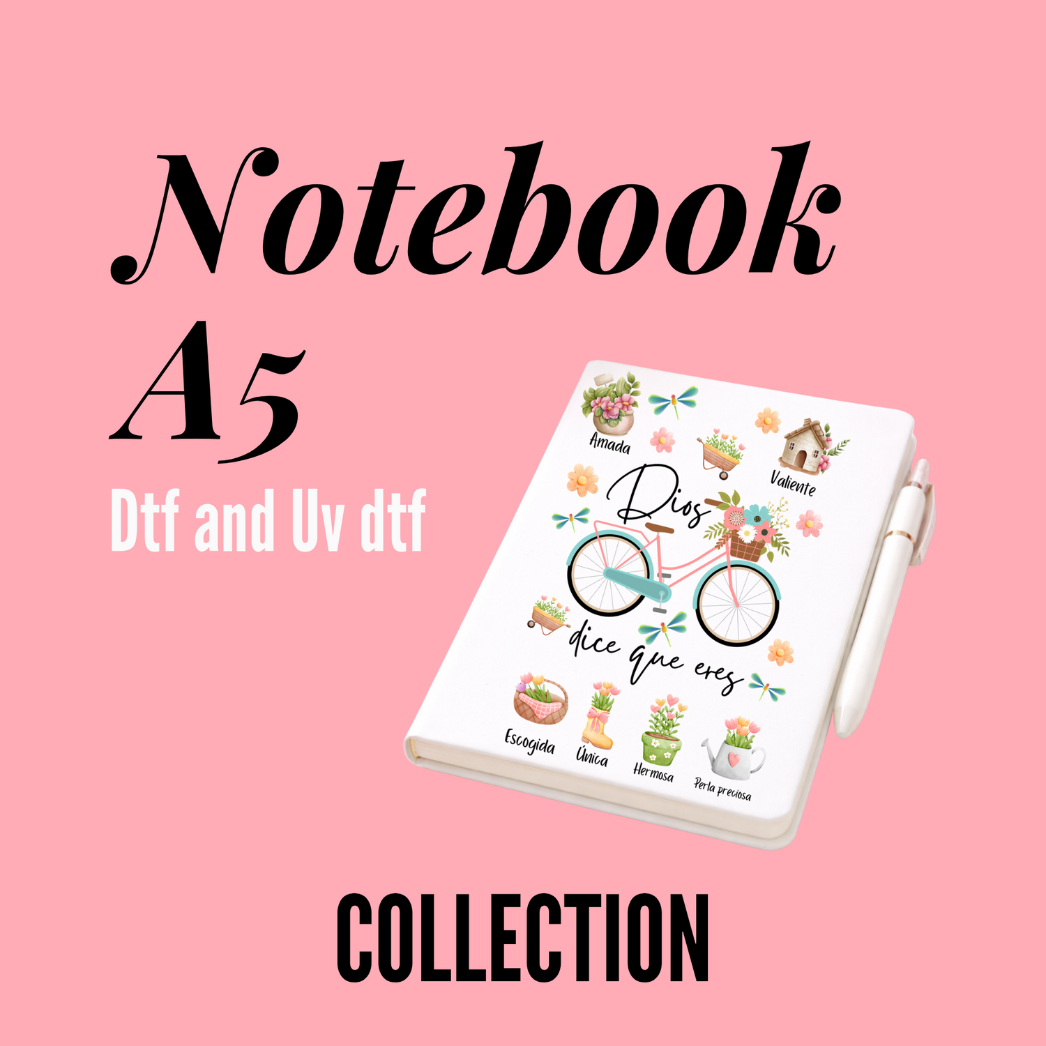 Notebook A5 Uv dtf Decal