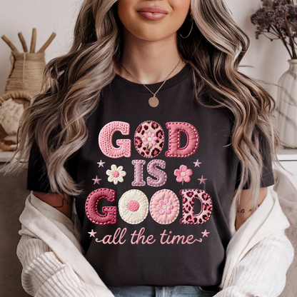 God is good all the time crochet Dtf Shirt Transfer