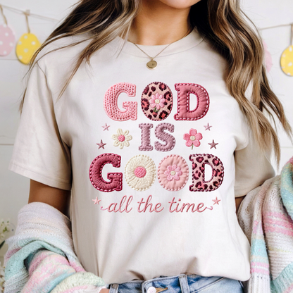 God is good all the time crochet Dtf Shirt Transfer