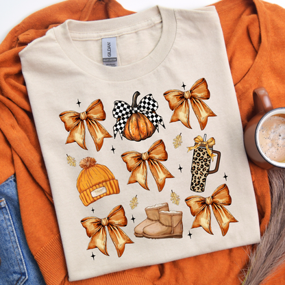 Fall Bow Essential DTF Shirt Transfer