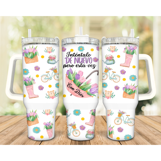 Inténtalo de nuevo... 40oz Tumbler Uvdtf transfer