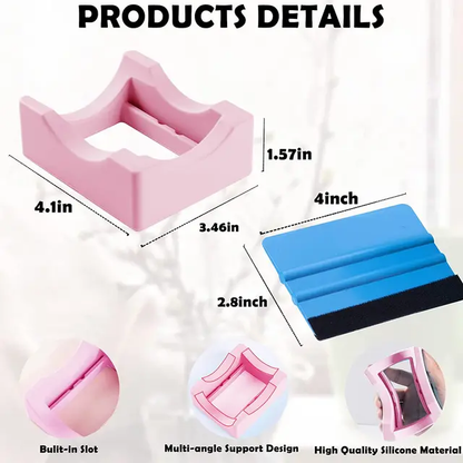 Silicone Cup Cradle with squeegee