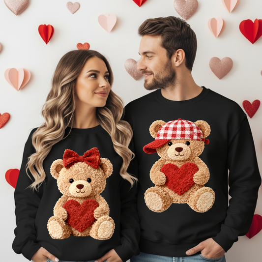Cute Yarn bear adults or kids Dtf Shirt Transfer