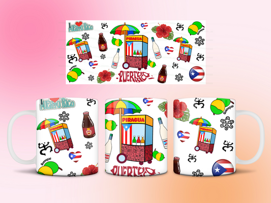 Puerto Rico Sabor mug 11oz Sublimation transfer