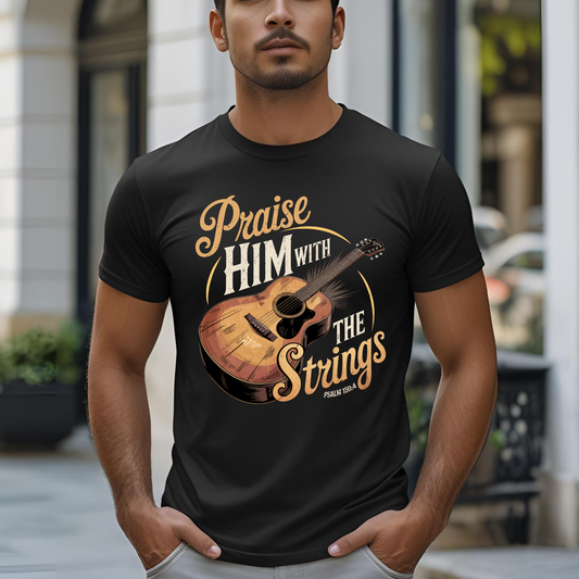 Praise him with the strings Dtf Shirt Transfer