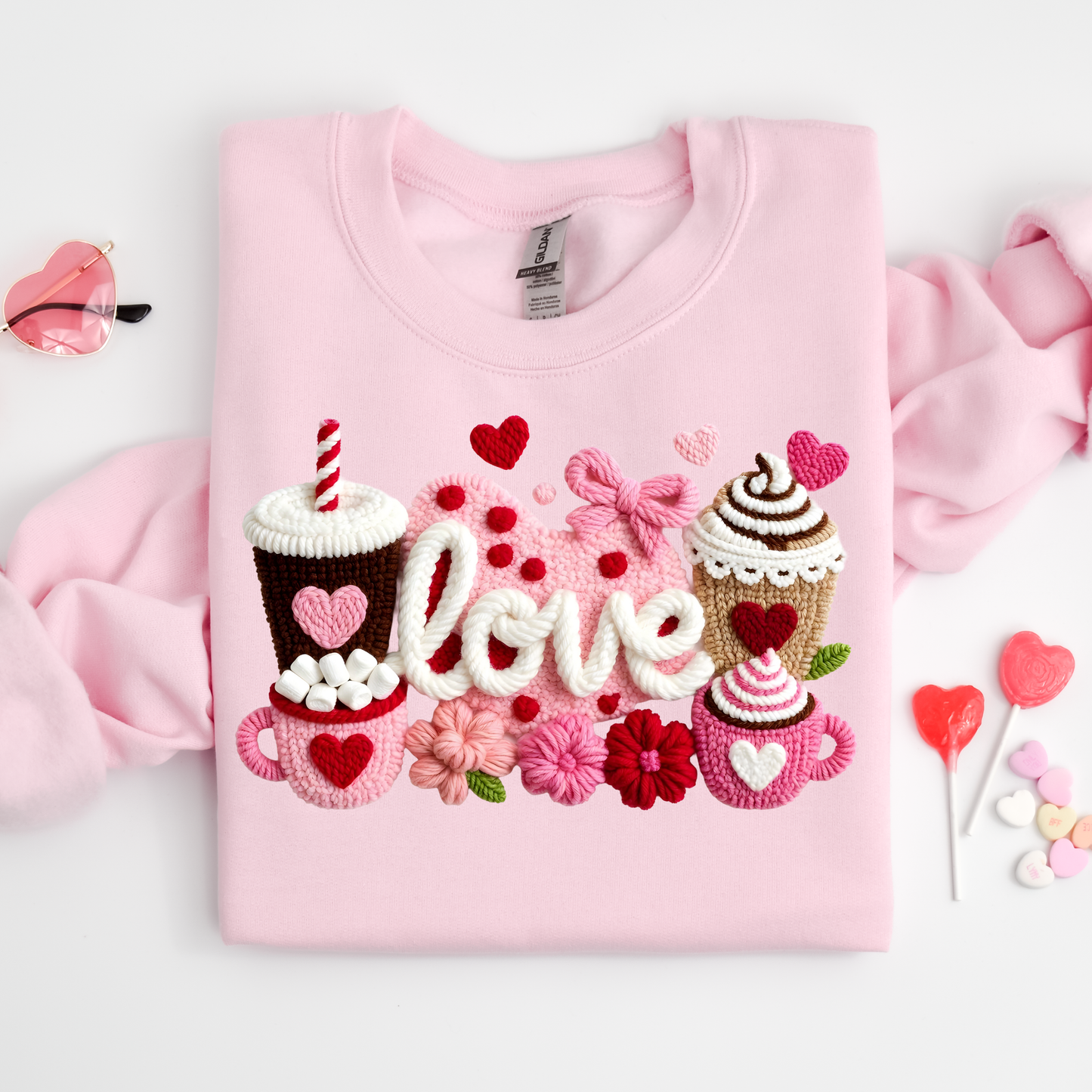 Love crochet cups Dtf Shirt Transfer