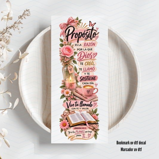 Propósito Uv Dtf Bookmark