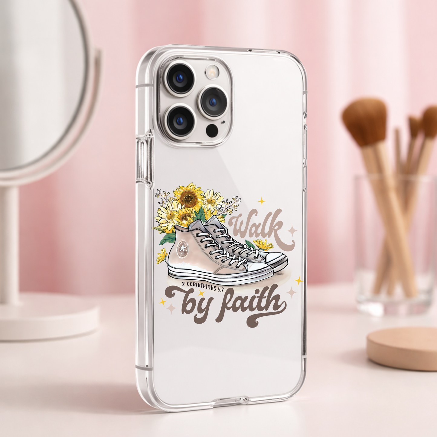 Walk by faith Cellphone Uv Dtf Decal