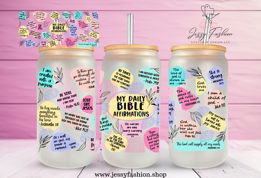 My daily Bible affirmations UV DTF WRAP