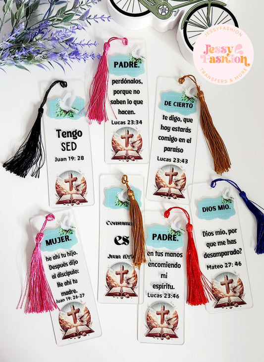 Las 7 palabras (7pc) uvdtf para marcadores 2" x 5.5"