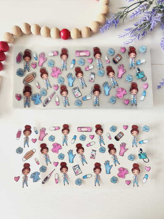 Nurse UV DTF CUP WRAP