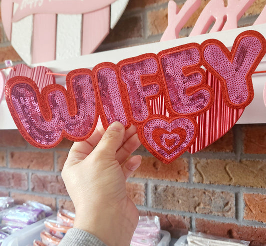 Wifey Heart Shirt patch