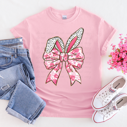 Easter Bunny Bow Ears DTF Shirt Transfer