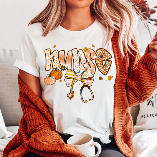 Fall 🍂 Nurse DTF Shirt Transfer