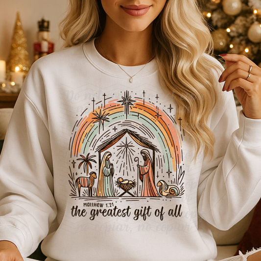 The greatest gift of all! Dtf Shirt Transfer