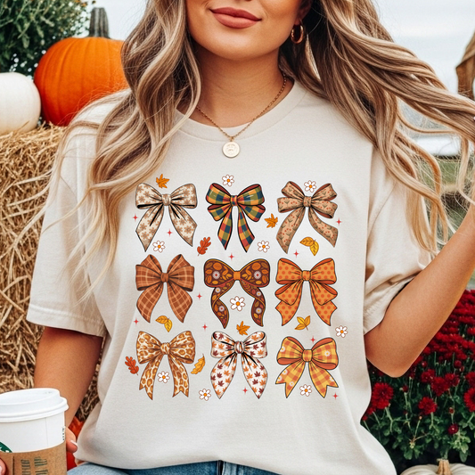 Fall 🍂 Bow DTF Shirt Transfer