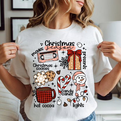 Christmas season movies DTF Shirt Transfer