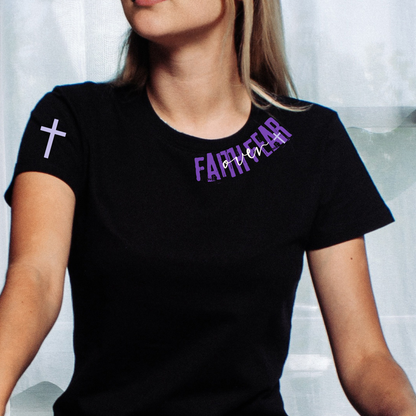 Faith Quotes neck and sleeve set Dtf Shirt Transfer