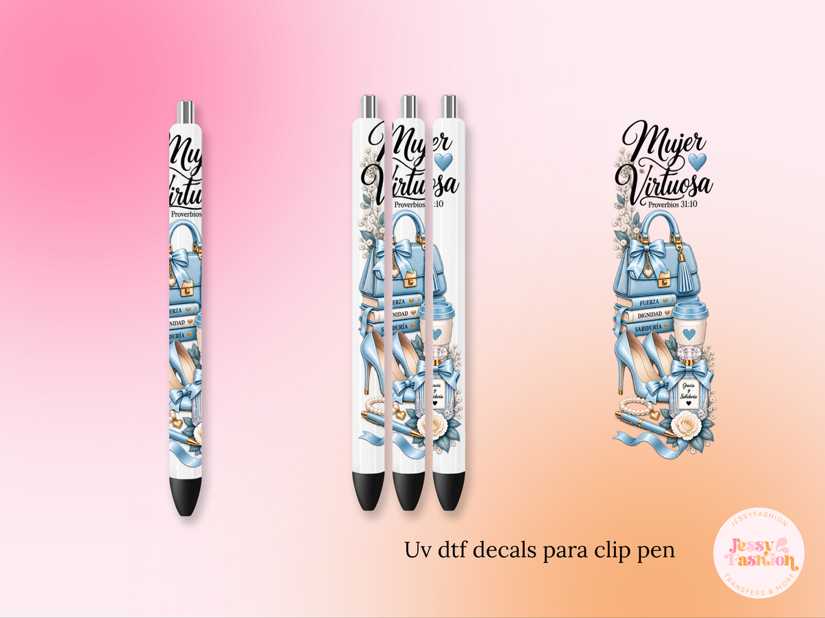 Mujer Virtuosa UV DTF PEN WRAP