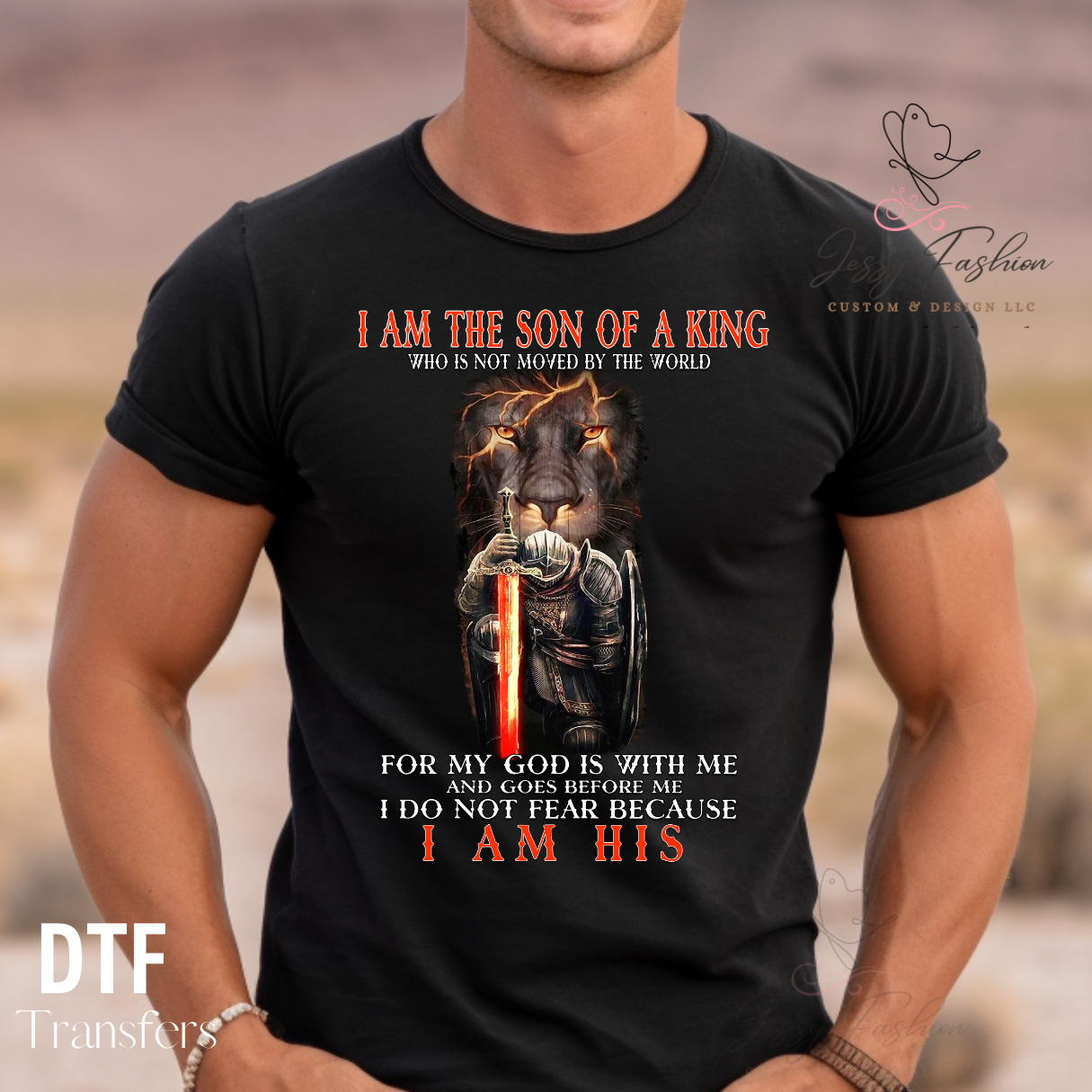 Son of a King DTF transfer
