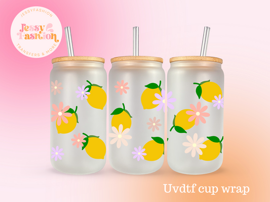 Fresh Lemons UV DTF wrap