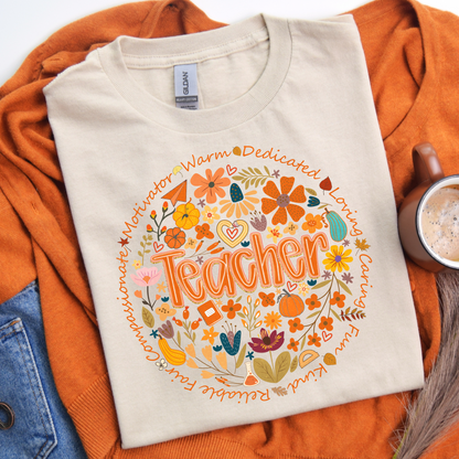 Fall Teacher Affirmation DTF Shirt Transfer