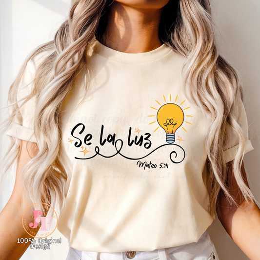 Se la luz Mateo 5:14 DTF Shirt Transfer
