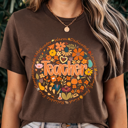 Fall Teacher Affirmation DTF Shirt Transfer