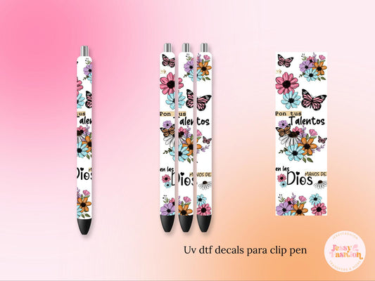 Pon tus talentos UV DTF Decal Bolígrafo
