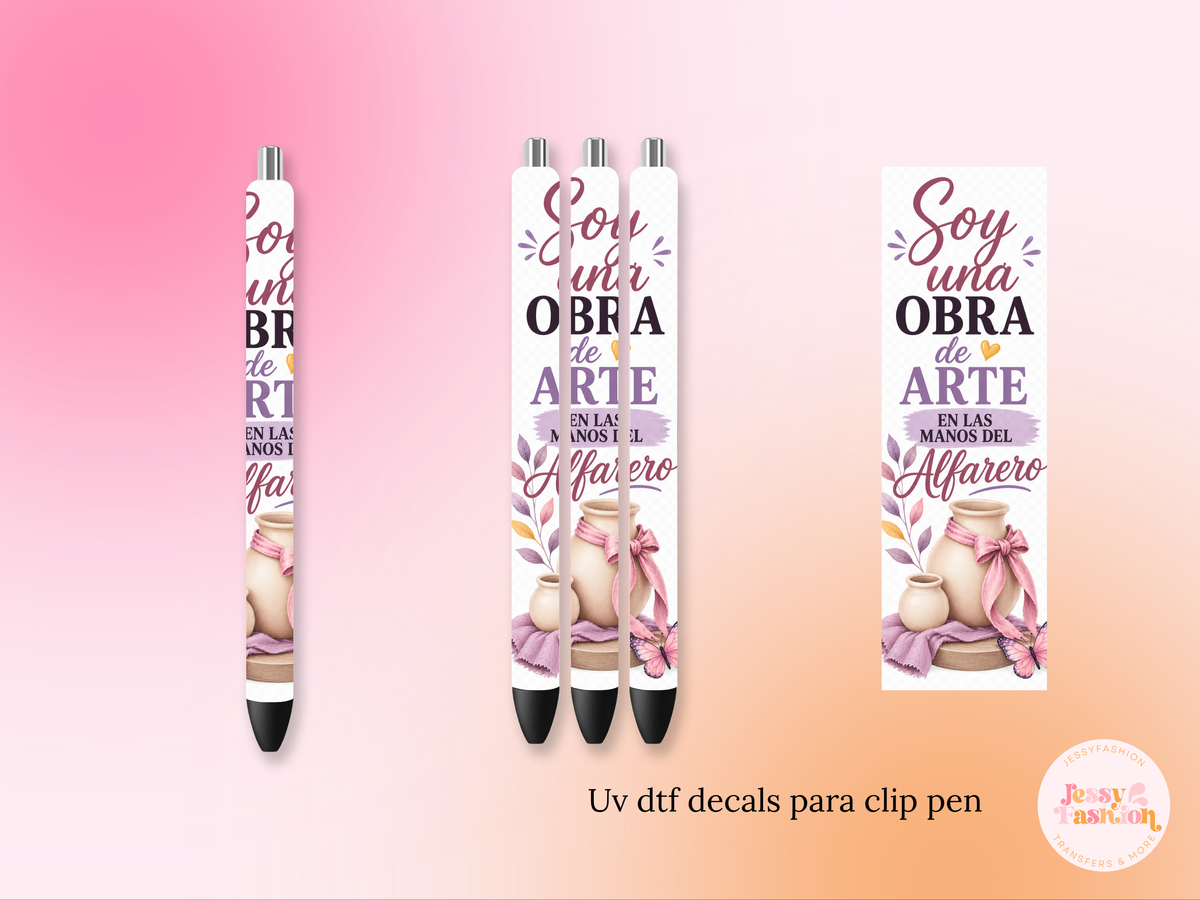 Soy una obra de arte UV DTF PEN WRAP