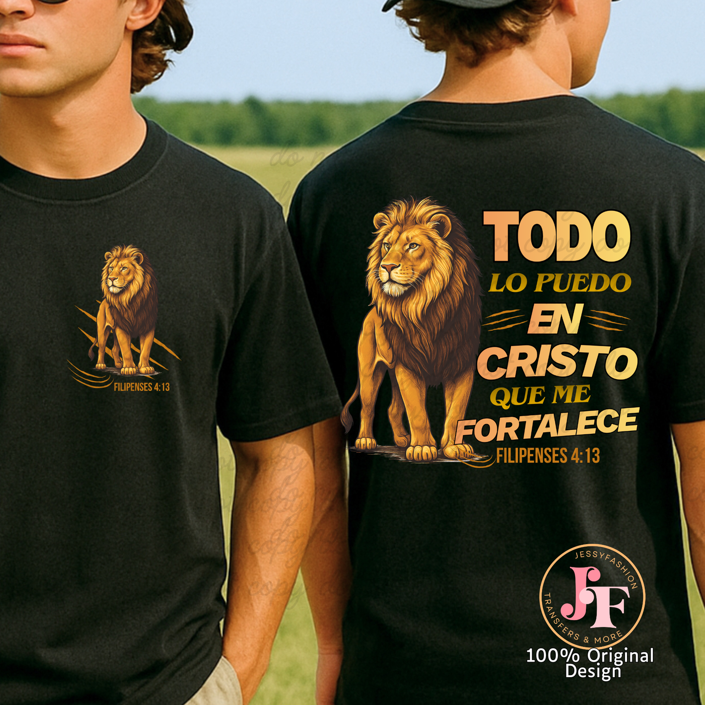 Todo lo puedo en Cristo Dtf Shirt Transfer
