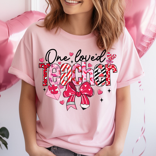 One loved Teacher Dtf Shirt Transfer