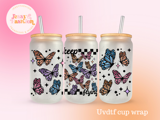 Keep Flying UV DTF CUP WRAP