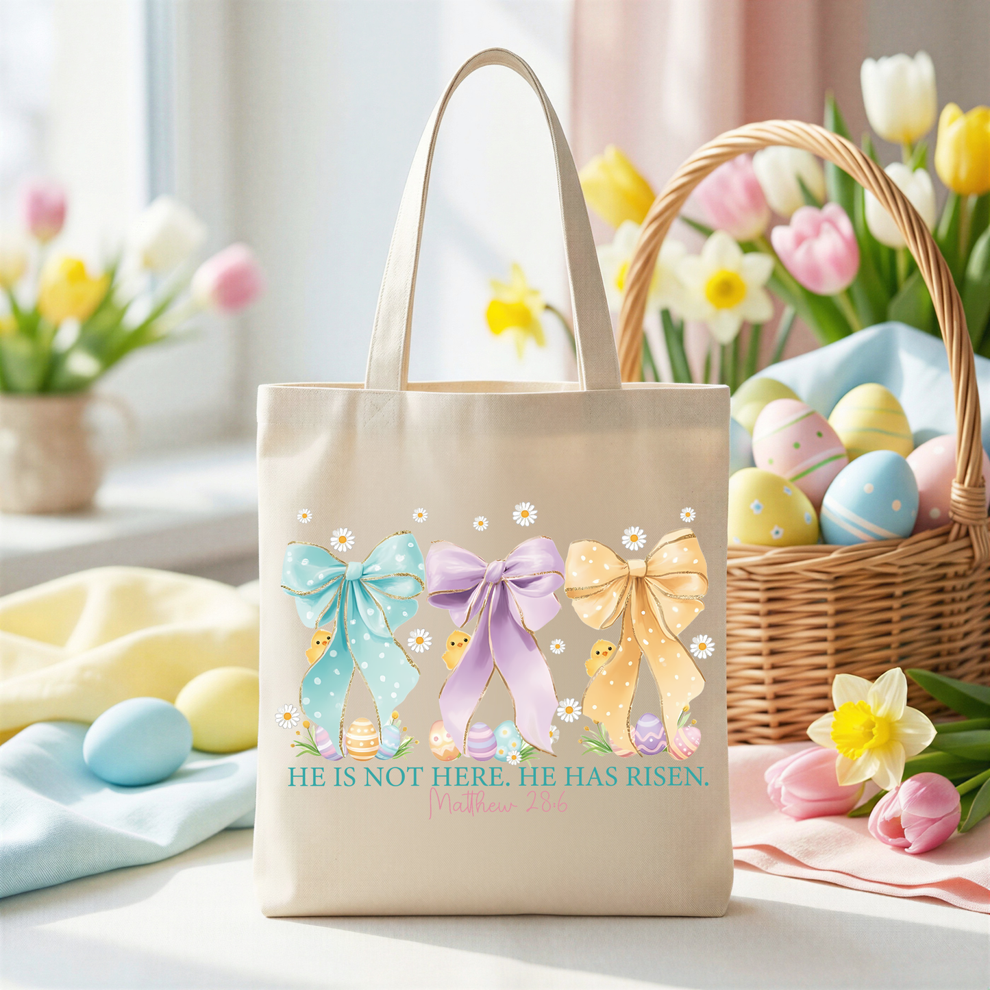 Easter bows He is risen Shirt Transfer