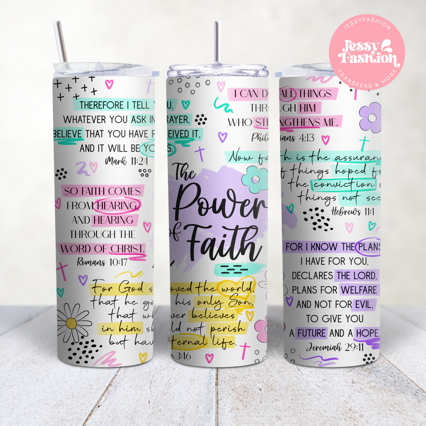 The power of faith affirmations Sublimation Transfer