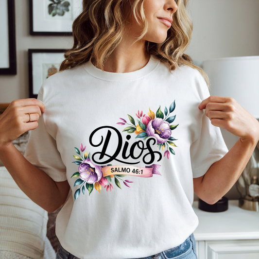 Dios Salmo 46:1 DTF Shirt Transfer