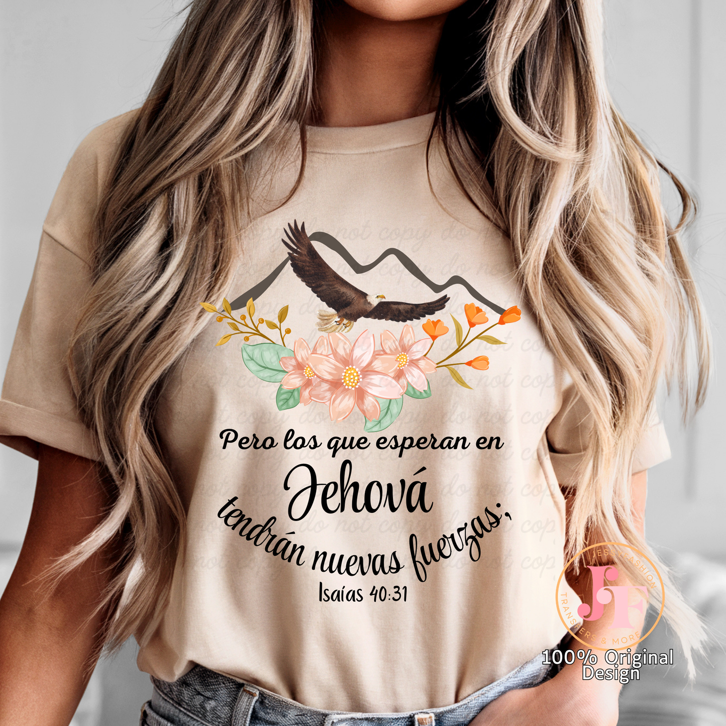 Pero las que esperan en Jehova Dtf Shirt Transfer