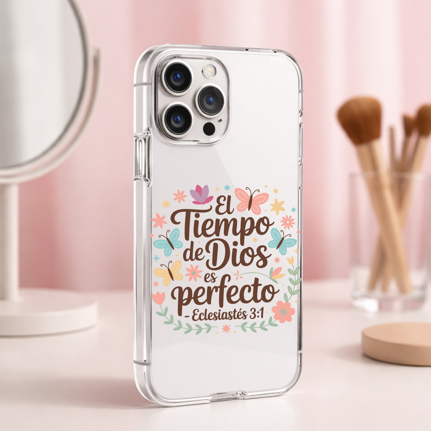 El tiempo de Dios es perfecto Cellphone Uv Dtf Decal