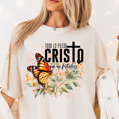 Todo lo puedo en Cristo DTF Shirt Transfer
