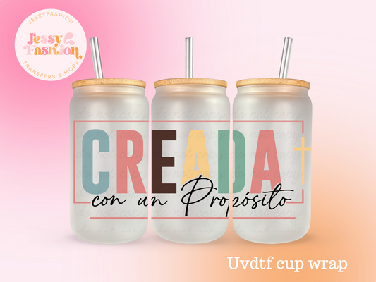 Creada con un propósito UV DTF CUP WRAP