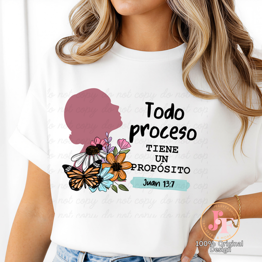 Todo proceso... español/inglés Dtf Shirt Transfer