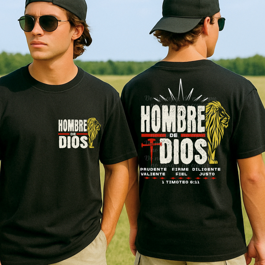 Hombre de Dios DTF Shirt Transfer
