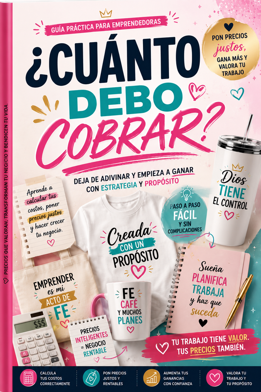 ¿Cuánto Debo Cobrar? | Guía de Precios para Negocios de Camisas, Vasos y Personalizados