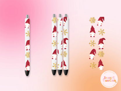 Gnomes Christmas Trees UV DTF PEN WRAP