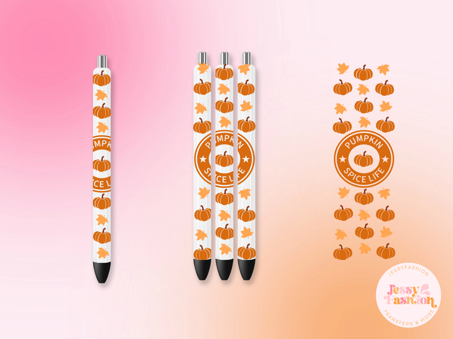 Pumpkin Spice Life UV DTF PEN WRAP